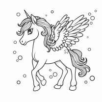 Pegasus as a coloring template