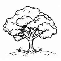 Tree as a coloring template