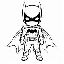 Batman como modelo para colorir