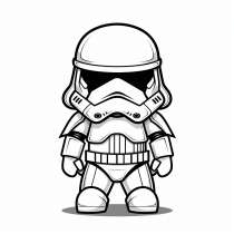 Stormtrooper como modelo para colorir