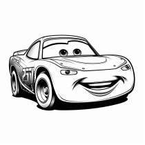 Lightning McQueen en tant que modèle de coloriage