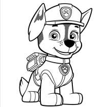 Free download of Super Chase coloring page
