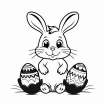Print out free Easter egg coloring pages