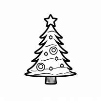 تلوين قالب شجرة عيد الميلاد مجانا