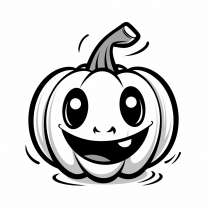 Halloween pumpkin free coloring template and coloring pages