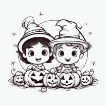 Stampa gratis disegni da colorare per Halloween per bambini