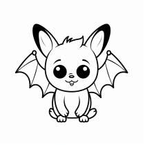 Halloween Bat Coloring Pages Free Template