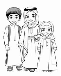 Семья праздника Рамадан