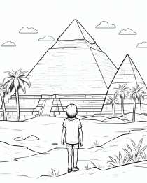 Pyramidit värityskuvina