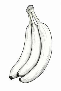 Banan som målarbild