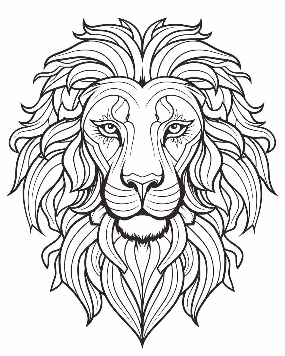 Leo zodiac sign download free coloring pages and templates for kids!