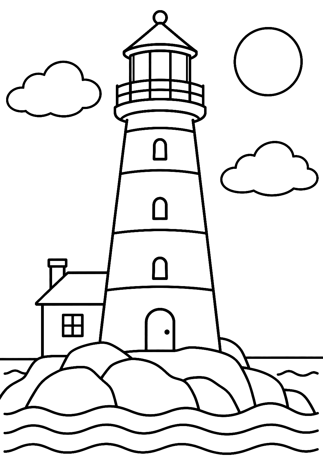 Lighthouse Coloring Page – printable coloring page