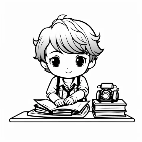 Journaliste comme modèle de coloriage – coloriage à imprimer