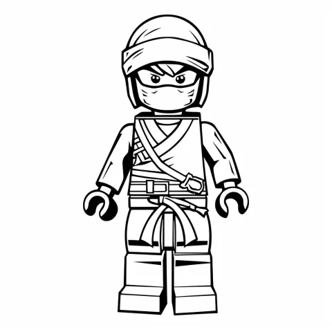 Ninjago LLoyd kostenlos zum ausmalen – Ausmalbild zum Ausdrucken