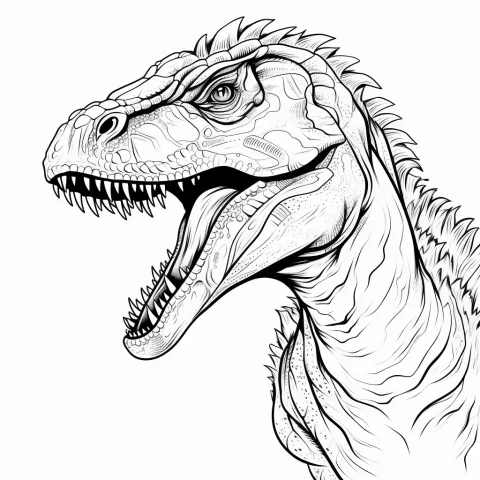 Velociraptor als Malvorlage – Ausmalbild zum Ausdrucken