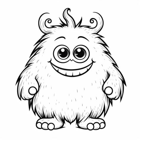Monster zum ausmalen – Ausmalbild zum Ausdrucken