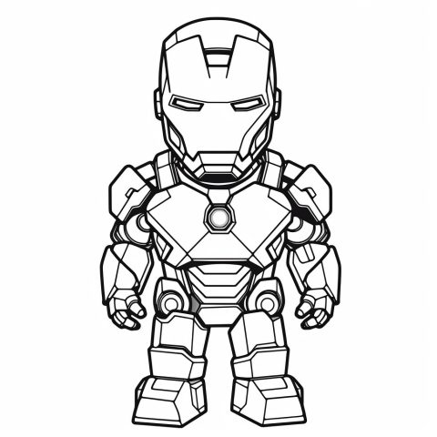 Ironman Ausmalvorlage kostenlos – Ausmalbild zum Ausdrucken
