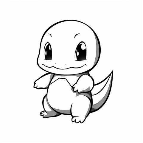 Glumanda Pokemon Ausmalbild kostenlos zum ausdrucken – Ausmalbild zum Ausdrucken