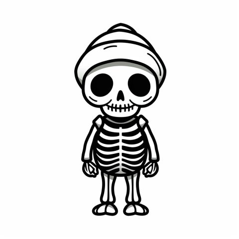 Halloween Skelett Malvorlage kostenlose Ausmalbilder – Ausmalbild zum Ausdrucken