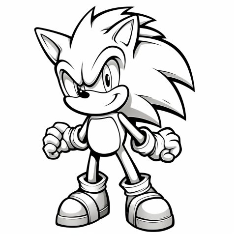 Sonic the Hedgehog – Ausmalbild zum Ausdrucken