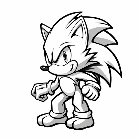 Knuckles – Ausmalbild zum Ausdrucken