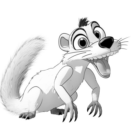 Scrat Ice Age Malvorlage – Ausmalbild zum Ausdrucken