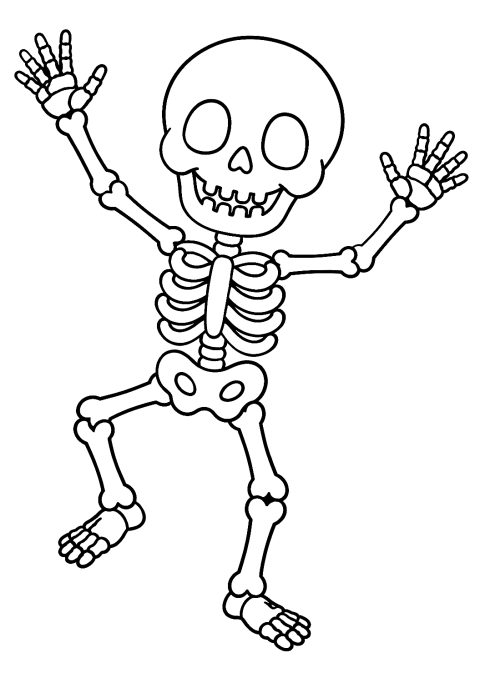 Halloween Skelette Malvorlage kostenlose Ausmalbilder – Ausmalbild zum Ausdrucken